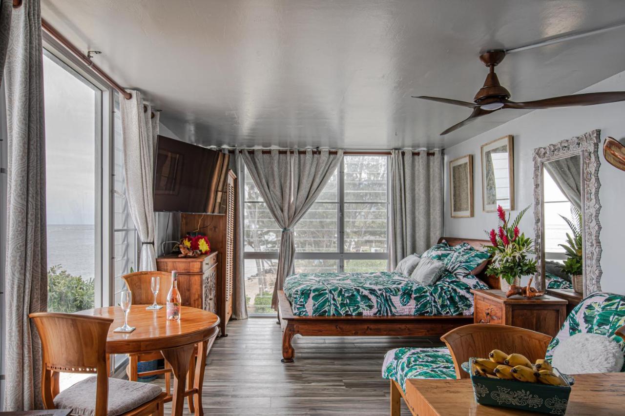 Breezy Beachfront Bali-Style Haven 180 Degree Oceanview Hau'ula Extérieur photo